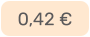 0,42 €